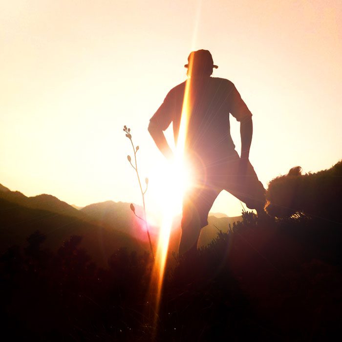 Grünau im Almtal mit Hund vom Almsee im Salzkammergut